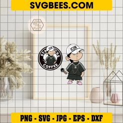 Baby Peso Pluma SVG, Starbucks Logo SVG, Music Regional Singer SVG PNG DXF EPS Cut Files on Frame