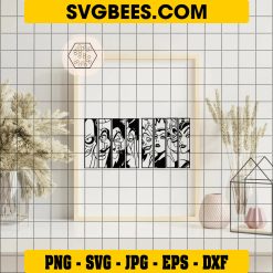 Bad Boys SVG, Bad Boys Villain SVG PNG DXF Cut Files For Cricut on Frame