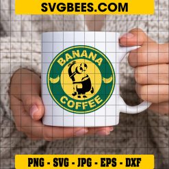 Banana Coffee Svg, Minions Coffee Svg, Funny Drinks Svg on Cup