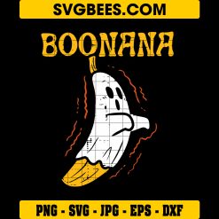 Boonana Cute Svg, Ghost Banana Halloween Svg, Funny Banana Svg