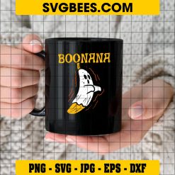 Boonana Cute Svg, Ghost Banana Halloween Svg, Funny Banana Svg on Cup