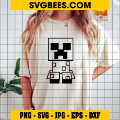 Creeper Svg, Creeper Minecraft Svg, Minecraft Creeper Svg, Minecraft Svg on Shirt