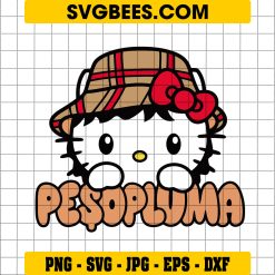Hello Kitty Peso Pluma SVG, Funny Peso Pluma Kitty Cat SVG PNG DXF EPS Digital Download