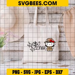 Hello Kitty Peso Pluma SVG, PeSo Pluma Logo SVG PNG DXF EPS on Bag