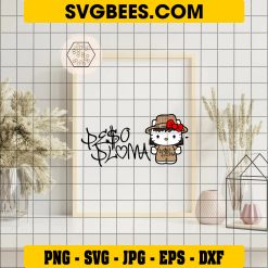 Hello Kitty Peso Pluma SVG, PeSo Pluma Logo SVG PNG DXF EPS on Frame