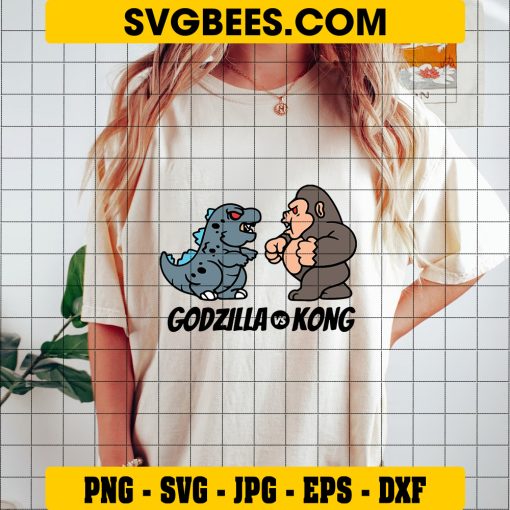 Kong Vs Godzilla SVG DXF EPS PNG Cut Files Kong SVG on Shirt