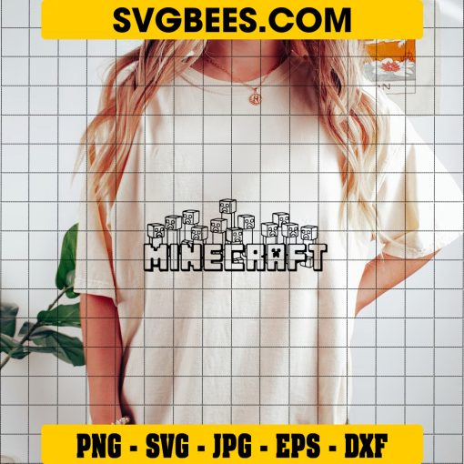 Minecraft SVG Files for the Cricut, Minecraft Animel SVG, Funny Minecraft SVG on Shirt