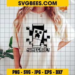 Minecraft SVG & PNG game cut files on Shirt