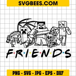 Minecraftt Svg, Best Friend Svg, Friends in the Game Svg
