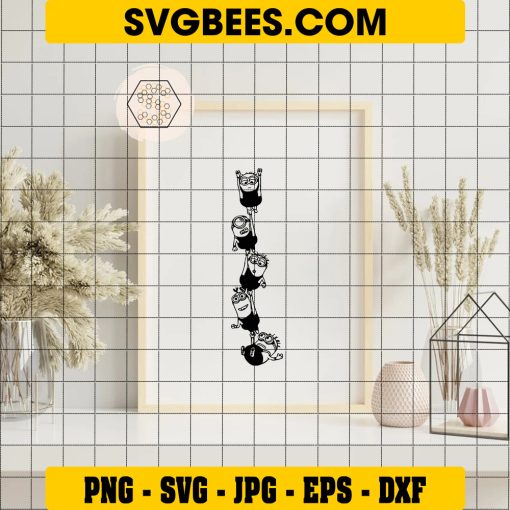 Minions Funny Svg, Despicable Me Svg, Banana Svg, Minions Svg on Frame
