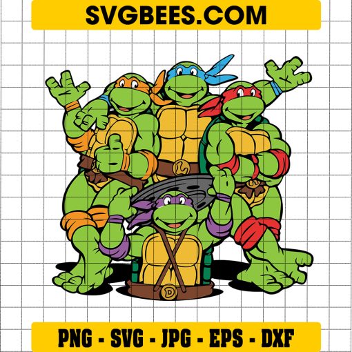 Ninja Turtle SVG Teenage Mutant Ninja Turtle SVG Leonardo Turtle SVG