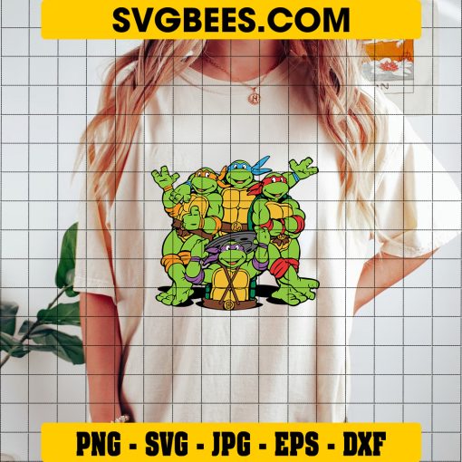 Ninja Turtle SVG Teenage Mutant Ninja Turtle SVG Leonardo Turtle SVG on Shirt
