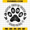 Official Trick Or Treater Svg, Dog Halloween Svg, Guard Patrol Svg