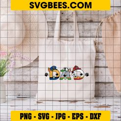 Patrol Dad Svg, Dad Paw Svg, Patrol Birthday Svg, Dad Svg on Bag