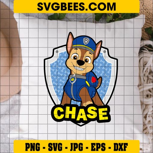 Paw Patrol Chase Svg, Spy Pup Svg, Paw Patrol Logo Svg on Pillow