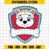 Paw Patrol Everest Logo Svg, Siberian Husky Svg, Everest Custom Name Svg