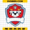 Paw Patrol Marshall Logo Svg, Dalmatian Svg, Marshall Custom Name Svg