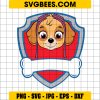 Paw Patrol Skye Logo Svg, Skye Fourth Member Svg, Skye Custom Name Svg