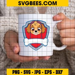 Paw Patrol Skye Logo Svg, Skye Fourth Member Svg, Skye Custom Name Svg on Cup