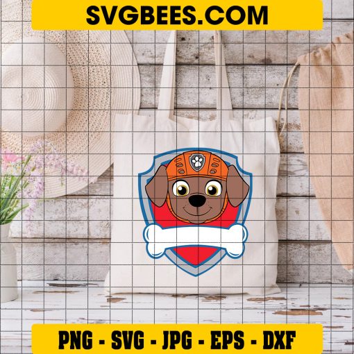 Paw Patrol Tracker Logo Svg, Chihuahua & Potcake Svg, Tracker Custom Name Svg on Bag