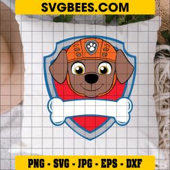 Paw Patrol Tracker Logo Svg, Chihuahua & Potcake Svg, Tracker Custom Name Svg on Pillow