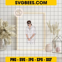 Peso Pluma SVG PNG DXF EPS Cricut Silhouette Vector Clipart on Frame