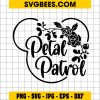 Petal Patrol Svg, Flower Mouse Svg, Bridal Shower Svg