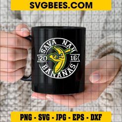 Savannah Bananas 2016 Vintage Logo SVG – Savannah Bananas Baseball Team SVG PNG EPS DXF PDF, Cricut File on Cup