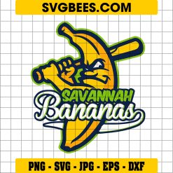Savannah Bananas Baseball Svg, Funny Bananas Svg, Funny Baseball Svg