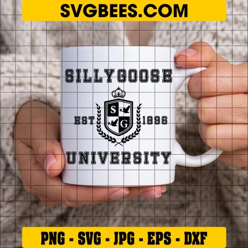 Silly Goose School University SVG PNG, Silly Goose Meme SVG, Silly Goose University Est 1896 DXF EPS SVG PNG on Cup
