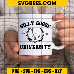 Silly Goose University Svg, Funny University Svg, Goose Svg on Cup