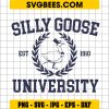 Silly Goose University Svg, Humor University Svg, Goose Svg