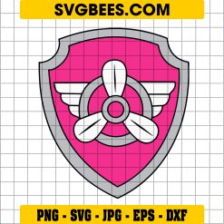 Skye Badge Paw Patrol Svg, Paw Patrol Logo Svg, Skye Svg