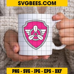 Skye Badge Paw Patrol Svg, Paw Patrol Logo Svg, Skye Svg on Cup