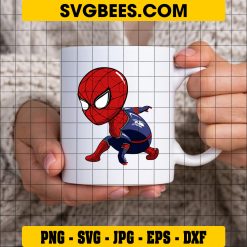 Spiderman Svg Free, Spiderman Clipart, Svg Files for Cricut, Spiderman Silhouette Svg, Digital Download on Cup