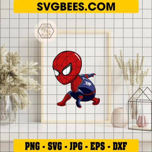 Spiderman Svg Free, Spiderman Clipart, Svg Files for Cricut, Spiderman Silhouette Svg, Digital Download on Frame