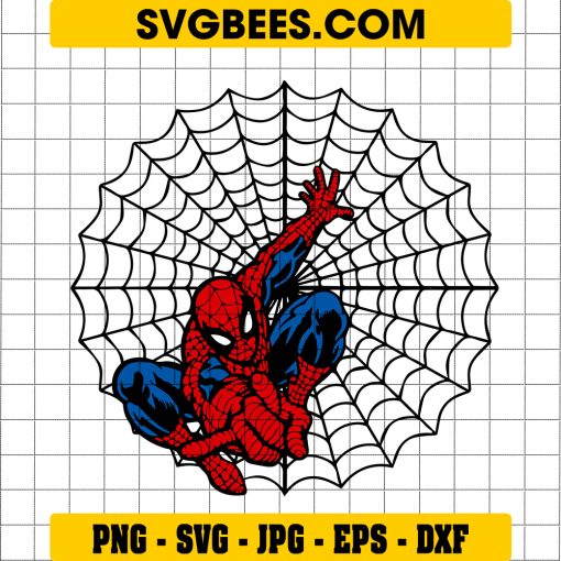 Spiderman Web Svg Image, Spider Man Svg Cut File Cricut Digital Download