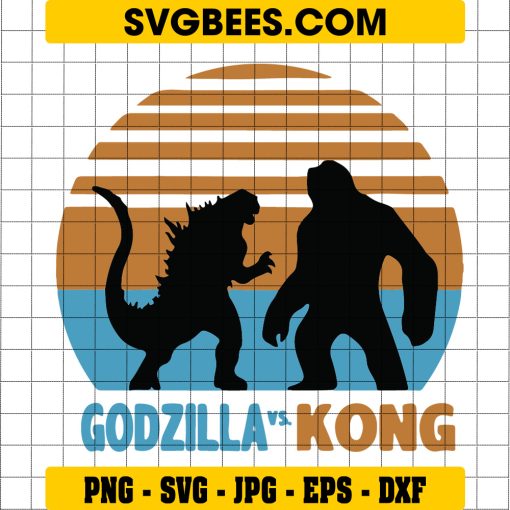 Team Godzilla Svg Team Kong Svg