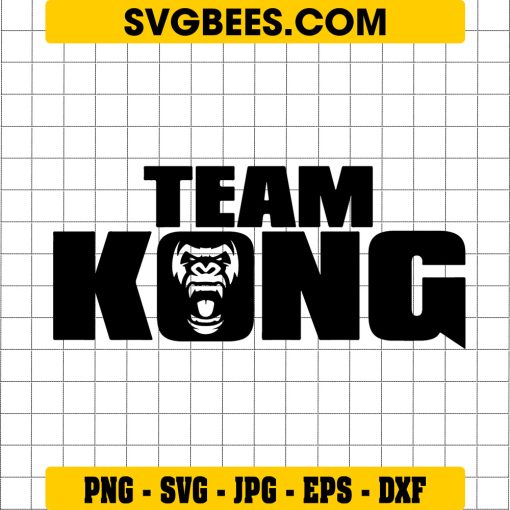 Team Kong SVG Godzilla Vs Kong SVG, Kong SVG, King Kong SVG