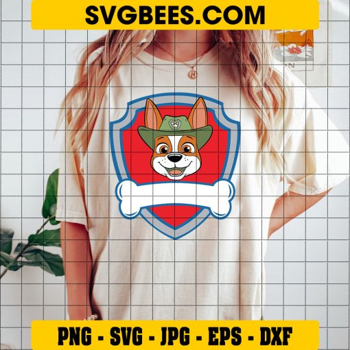 Tracker Badge Paw Patrol Svg, Paw Patrol Logo Svg, Tracker Svg on Shirt