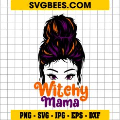 Witchy Mama Svg, Halloween Mom Svg, Halloween Witch Svg | SVGbees
