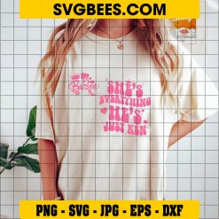 Barbie Shes Everything Hes Just Ken SVG Cutting Digital File on Shirt