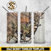 Deer Hunting 20oz Skinny Tumbler Template PNG File Digital Download