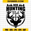 Deer Hunting Club SVG, Deer SVG, Deer Head SVG, Hunting Clipart, Wildlife SVG, Hunting SVG