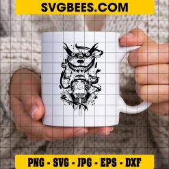 Kurama Mode Svg, Love Anime Svg, Anime Manga Svg, Cartoon Svg, Anime Svg, png, eps, dxf on Cup