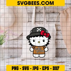 Peso Pluma Hello Kitty SVG, Peso Pluma Kawaii Cat SVG, Musica Regional SVG PNG DXF EPS Cut Files on Bag