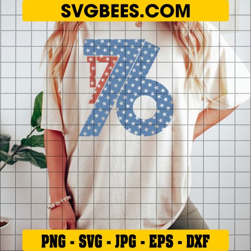 1776 4th Of July SVG PNG, 1776 American Flag SVG, US Flag July 4th DXF SVG PNG EPS on Shirt