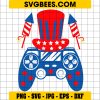4th Of July SVG, 4th Of July Video Game American Flag Uncle Sam Gamer SVG