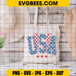 America 4th of July Svg, American Flag Svg, Fourth of July Svg on Bag