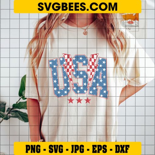 America 4th of July Svg, American Flag Svg, Fourth of July Svg on Shirt